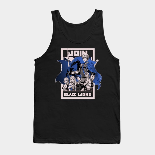 Join Blue Lions Tank Top by CoinboxTees